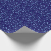 Muster der Blue Circuit-Karte Geschenkpapier (Ecke)