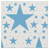 Muster der Blue Superstar Collection Stoff (Nahaufnahme)