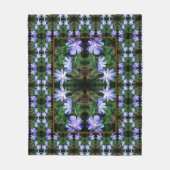 Muster der Blue Wild Chicory Blume Fleecedecke (Vorderseite)