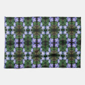 Muster der Blue Wild Chicory Blume Geschirrtuch (Horizontal)
