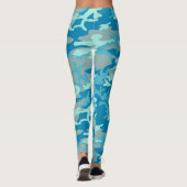 Muster der BlueBlast-Camouflage Leggings (Rückseite)