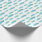 Muster der Bluebonnets für Frühjahrswasser Geschenkpapier (Ecke)