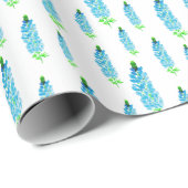 Muster der Bluebonnets für Frühjahrswasser Geschenkpapier (Rolleneckpunkt)