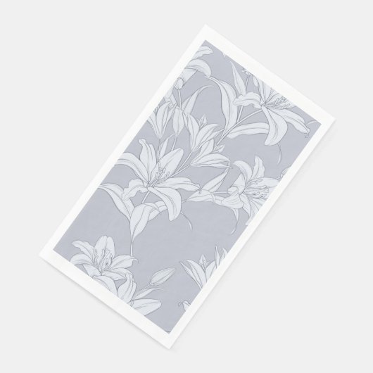 Muster der Blume 12 Serviette (Ecke)
