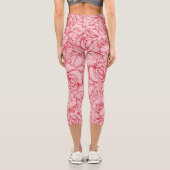 Muster der Blume 14 Capri Leggings (Rückseite)