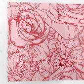 Muster der Blume 14 Dreifach Gefaltete Urlaubskarte (Innen Erste Seite)