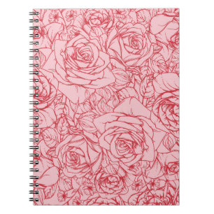 Muster der Blume 14 Notizblock