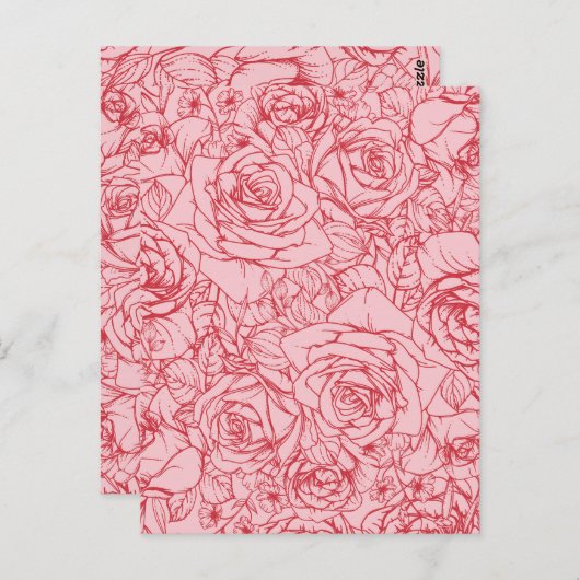 Muster der Blume 14 Postkarte (Vorne/Hinten)