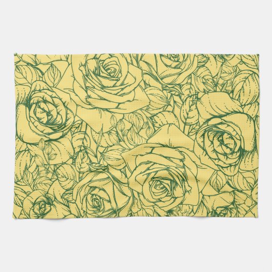 Muster der Blume 15 Geschirrtuch (Horizontal)