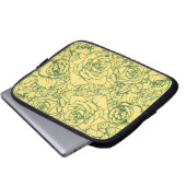 Muster der Blume 15 Laptopschutzhülle (Vorne Knopf)