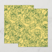 Muster der Blume 15 Mitteilungskarte (Vorne/Hinten)