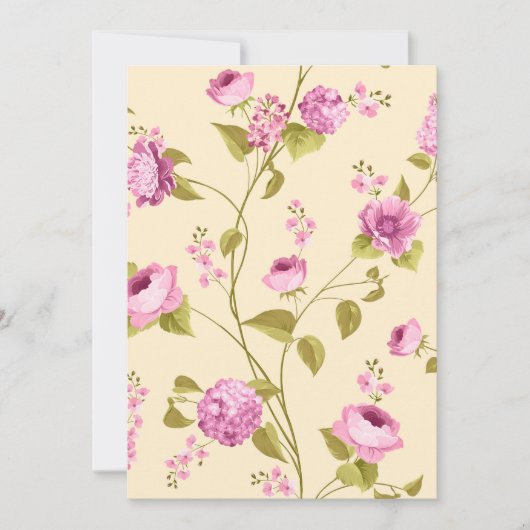 Muster der Blume 16 Dankeskarte (Vorderseite)