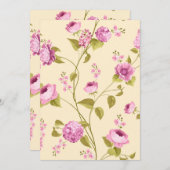 Muster der Blume 16 Dankeskarte (Vorne/Hinten)