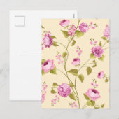 Muster der Blume 16 Feiertagspostkarte (Vorne/Hinten)