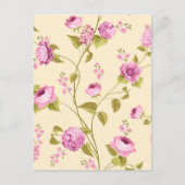 Muster der Blume 16 Feiertagspostkarte (Vorderseite)