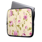 Muster der Blume 16 Laptopschutzhülle (Vorderseite Links)