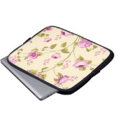 Muster der Blume 16 Laptopschutzhülle (Vorne Knopf)