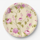 Muster der Blume 16 Pappteller (Vorderseite)