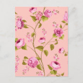 Muster der Blume 17 Feiertagspostkarte (Vorderseite)