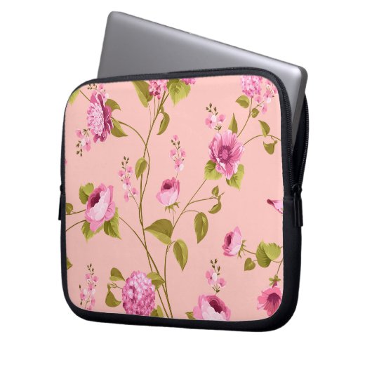 Muster der Blume 17 Laptopschutzhülle (Vorderseite Links)
