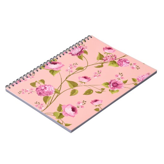 Muster der Blume 17 Notizblock (Linke Seite)