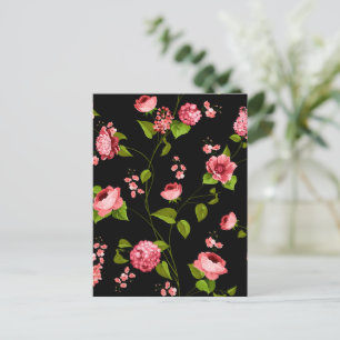 Muster der Blume 18 Feiertagspostkarte