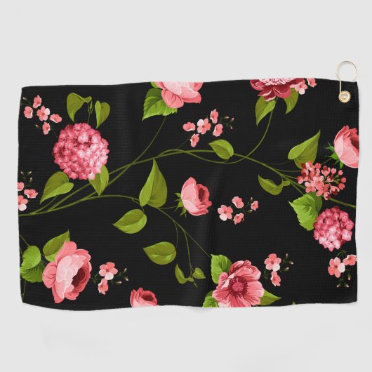 Muster der Blume 18 Golfhandtuch (Horizontal)