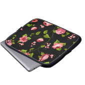 Muster der Blume 18 Laptopschutzhülle (Vorne Knopf)