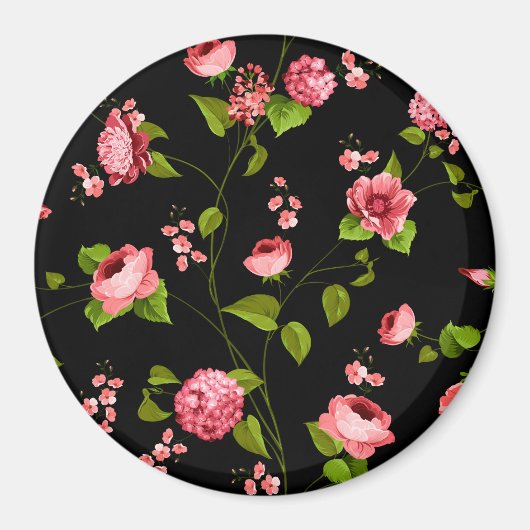 Muster der Blume 18 Magnet (Vorne)