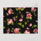 Muster der Blume 18 Postkarte (Rückseite)