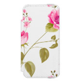 Muster der Blume 19 Incipio iPhone Geldbeutel-Hülle (Folio Vorderseite)