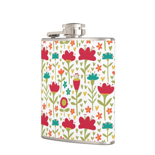 Muster der Blume 270515 Flachmann (Links)