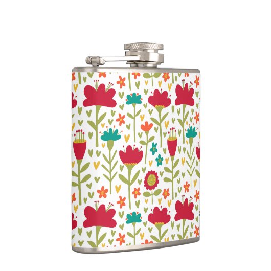 Muster der Blume 270515 Flachmann (Rechts)