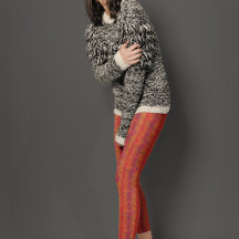 Muster der Blume auf orange-schattigem Hintergrund