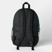 Muster der Blume Bedruckter Rucksack (Rückseite)