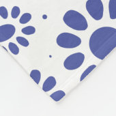 Muster der Blume Blau und Weiß Abstrakt Daisy Fleecedecke (Ecke)
