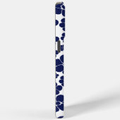 Muster der Blume - Blau und Weiß Case-Mate iPhone Hülle (Rückseite / Rechts)