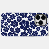 Muster der Blume - Blau und Weiß Case-Mate iPhone Hülle (Rückseite (Horizontal))