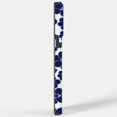 Muster der Blume - Blau und Weiß Case-Mate iPhone Hülle (Rückseite / Rechts)