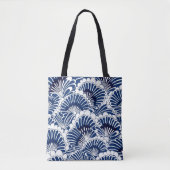 Muster der Blume Blau und Weiß Tasche (Vorderseite)