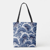 Muster der Blume Blau und Weiß Tasche (Rückseite)