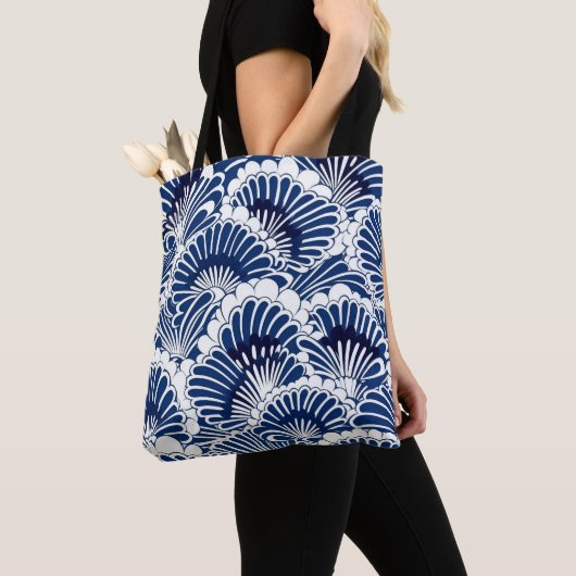 Muster der Blume Blau und Weiß Tasche (Von Nahem)