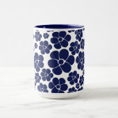 Muster der Blume - Blau und Weiß Tasse (Zentrum)