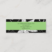 Muster der Blume, Blumenmuster, Floristik, Blume S Mini Visitenkarte (Rückseite)