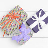 Muster der Blume der Aquarellblume Geschenkpapier Set