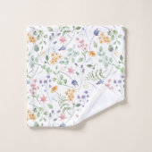 Muster der Blume der Aquarellfrüchte Badhandtuch Set (Waschlappen)