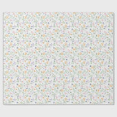 Muster der Blume der Aquarellfrüchte Geschenkpapier (Flach)