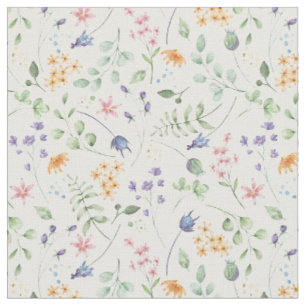 Muster der Blume der Aquarellfrüchte Stoff