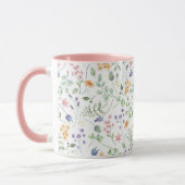 Muster der Blume der Aquarellfrüchte Tasse (Links)