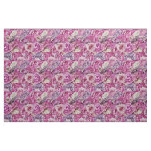Muster der Blume der rosa weißen Lavendel-Rose Stoff (Yard (91,4 cm))